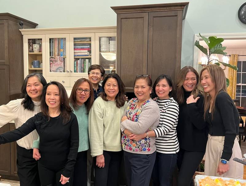 Bwakanabatch Medical Class 1988 Connecticut March 2024. From left to right: Nanette Bernabe Quion, Ria Catacutan -Camaya, Betsy Suarez, Jo Samson, Eileen Cruz-Comia, Emmie Pizarro-Davis, Sandra Taccad-Reyes, Lala Rama-de Padua, Rachel Canseco-Berbano